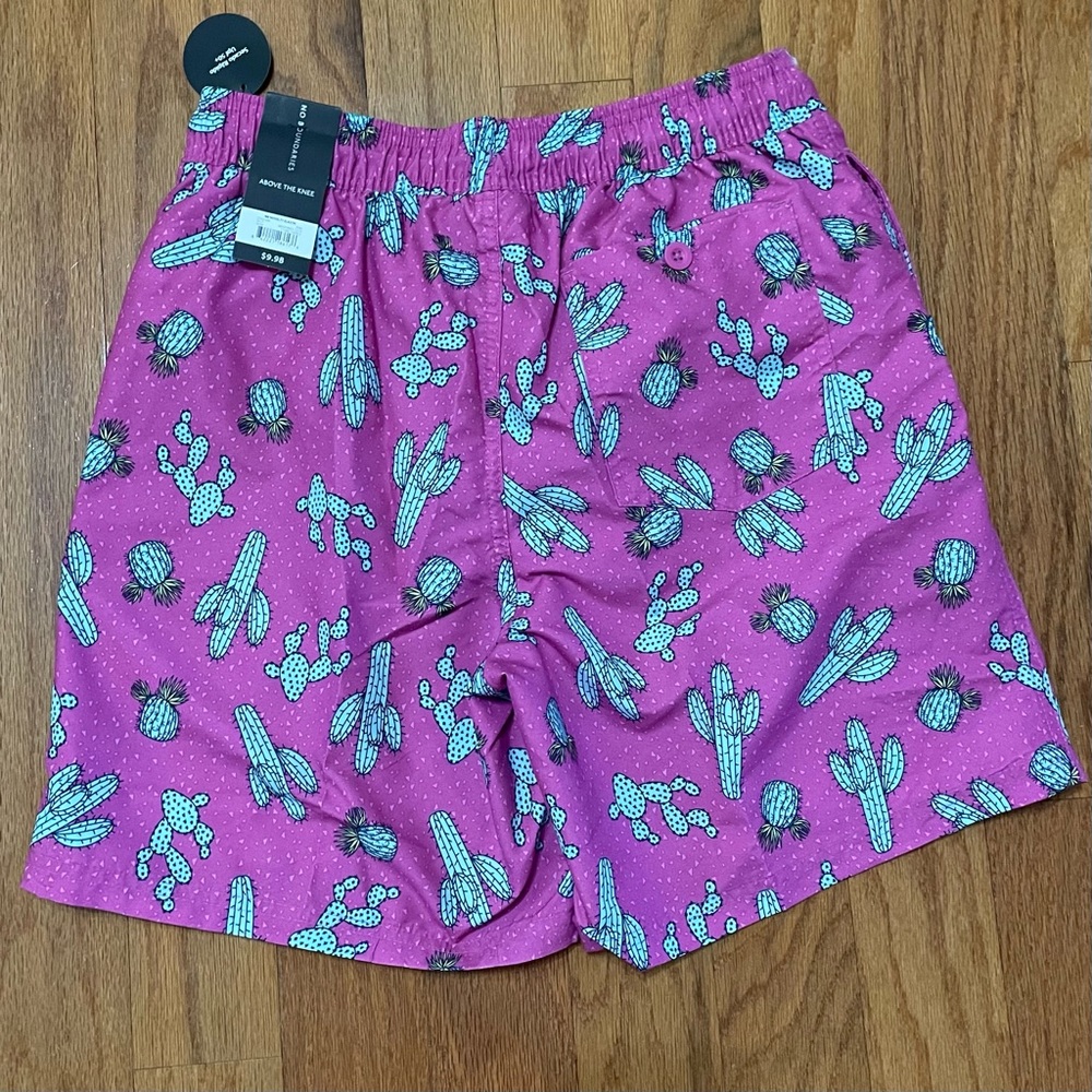 Mens NWT Pink Cactus Swim Trunks Shorts Size Small 28-30 - Picture 5 of 5